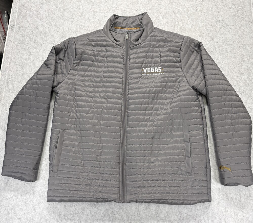 Vegas Golden Knights Station Casinos Packable Puffer Jacket - Men’s XL - Gray